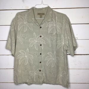 Jamaica Jaxx Hawaiian Button Front Shirt 100% Silk